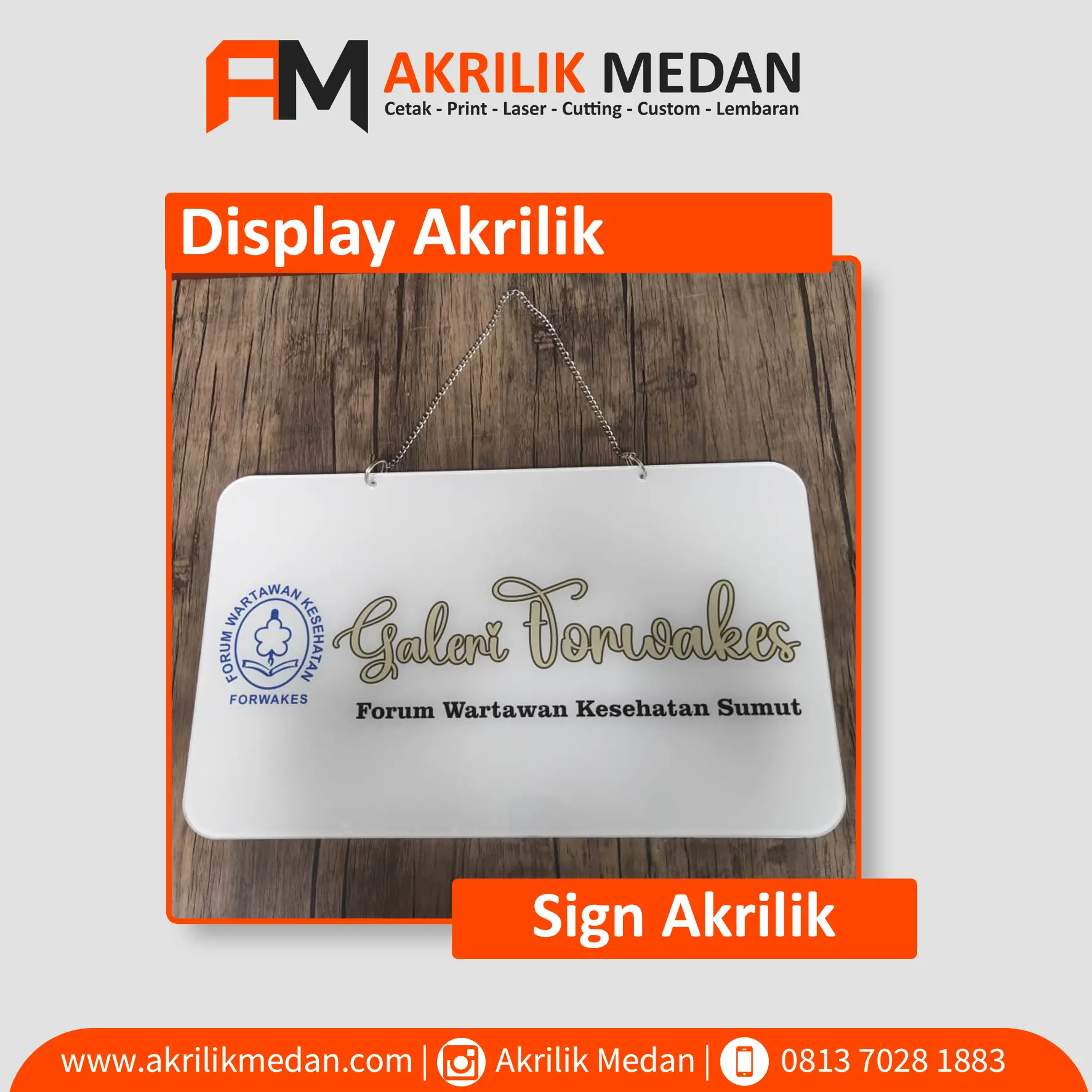 Jenis Produk Akrilik.