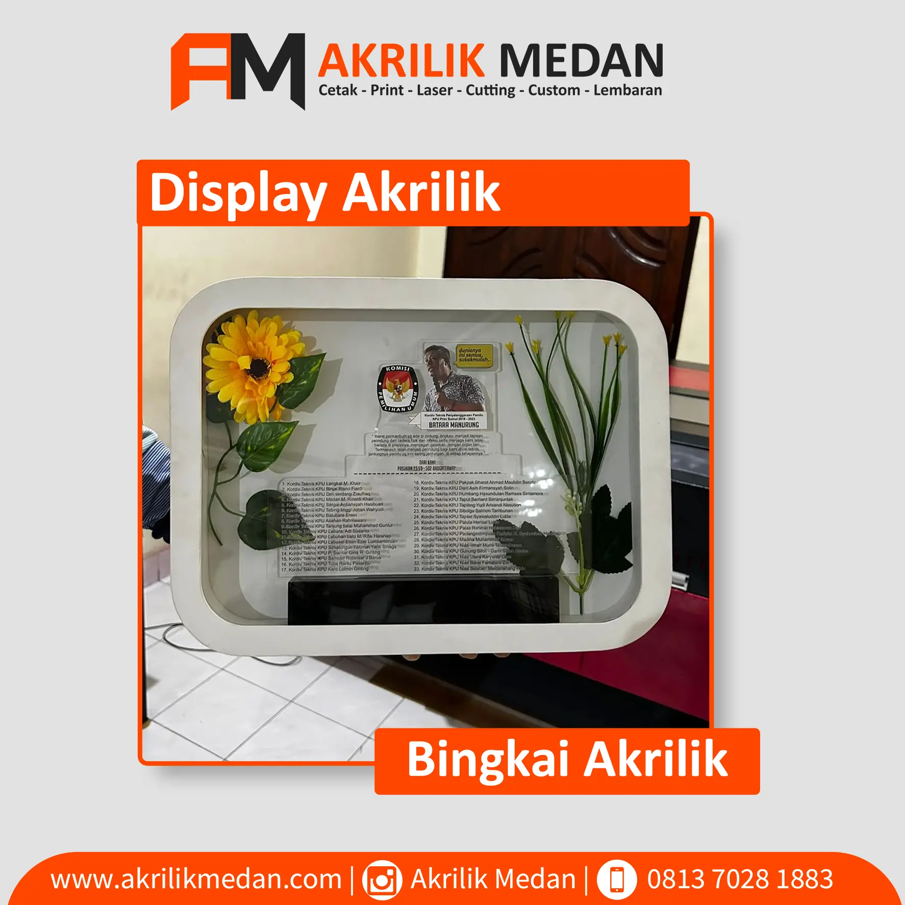 Desain Merchandise Akrilik Custom: Solusi Unik untuk Branding Bisnis di Medan