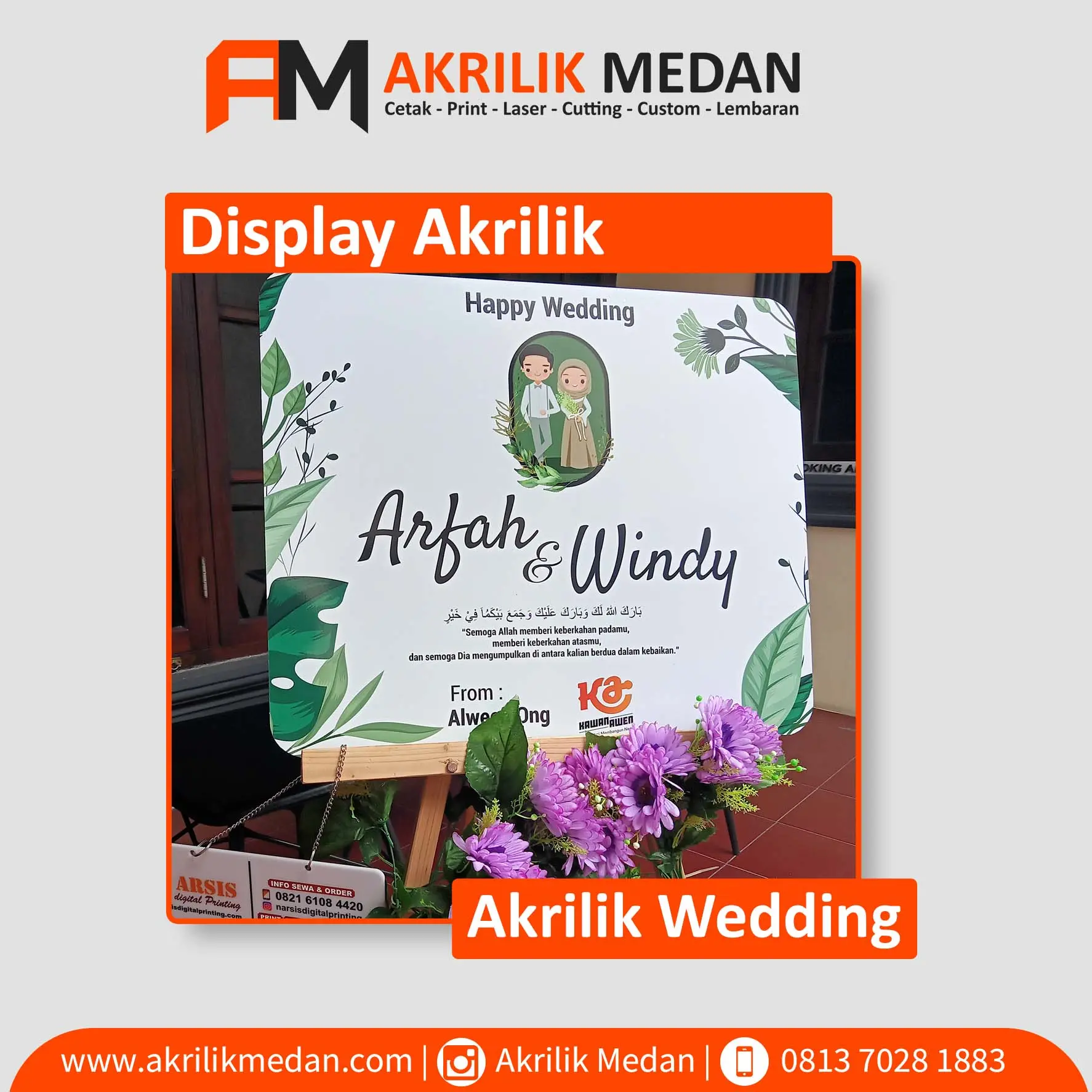 Penggunaan Akrilik d.