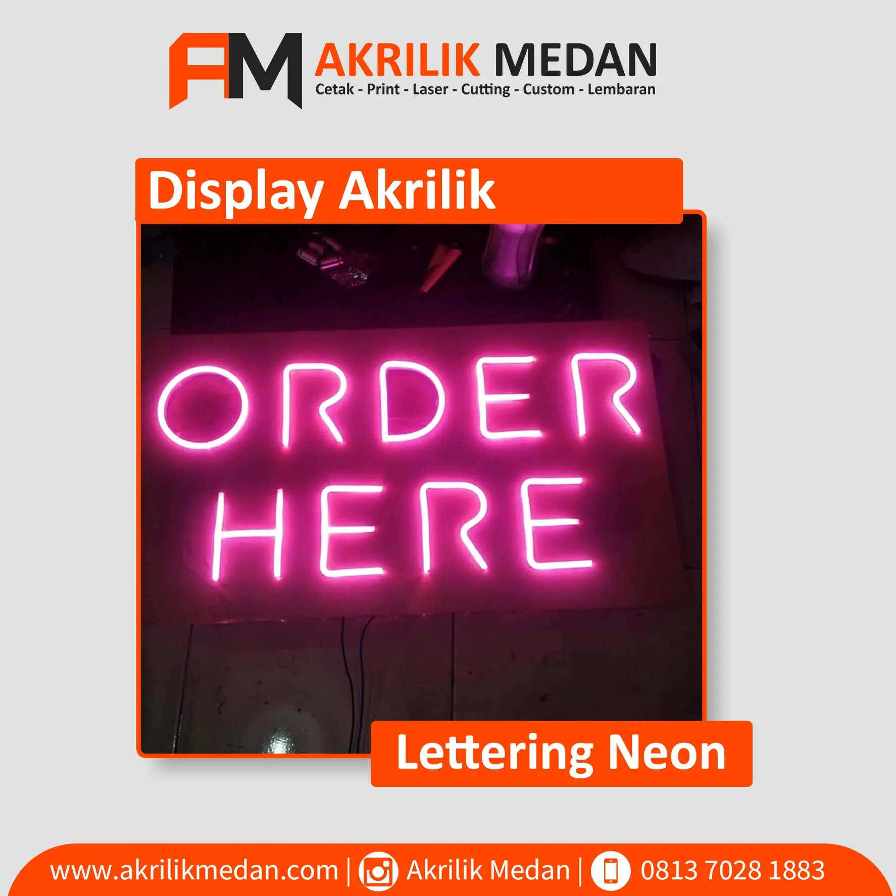 Signage Akrilik untu.