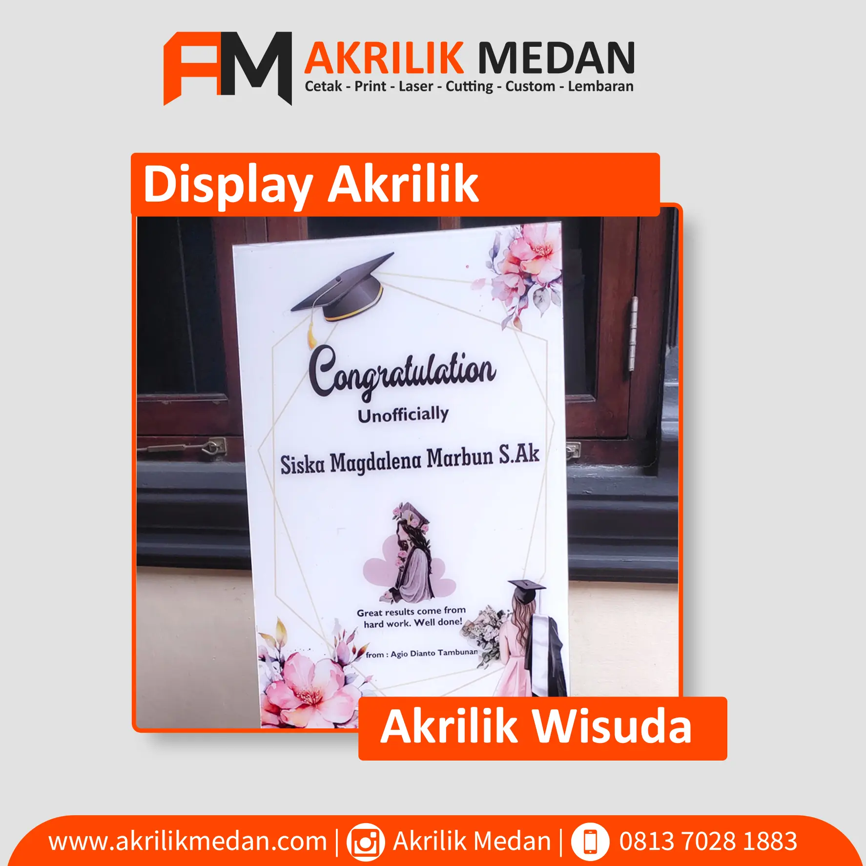 Plakat Akrilik untuk.