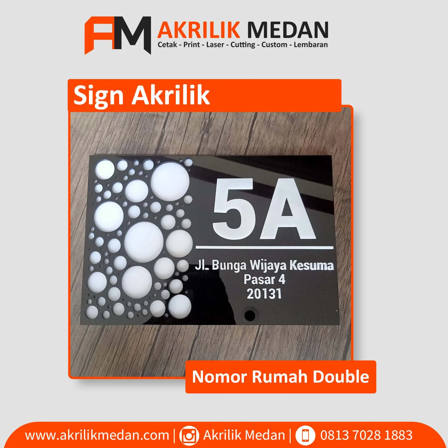 Nomor Rumah Akrilik .