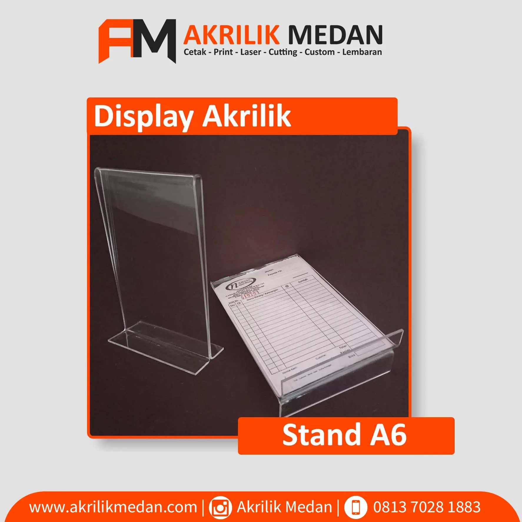 Nomor Meja Akrilik C.