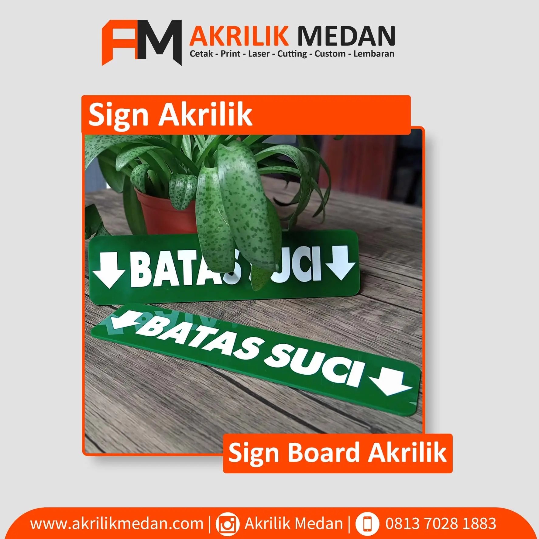 Batas Suci Area Wudh.