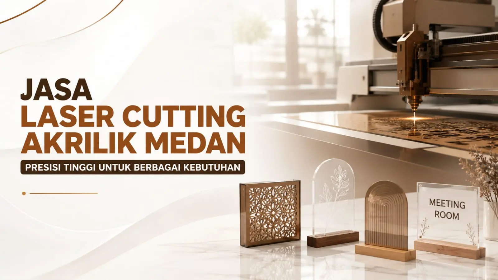 Jasa Laser Cutting Akrilik Medan Presisi Tinggi untuk Berbagai Kebutuhan