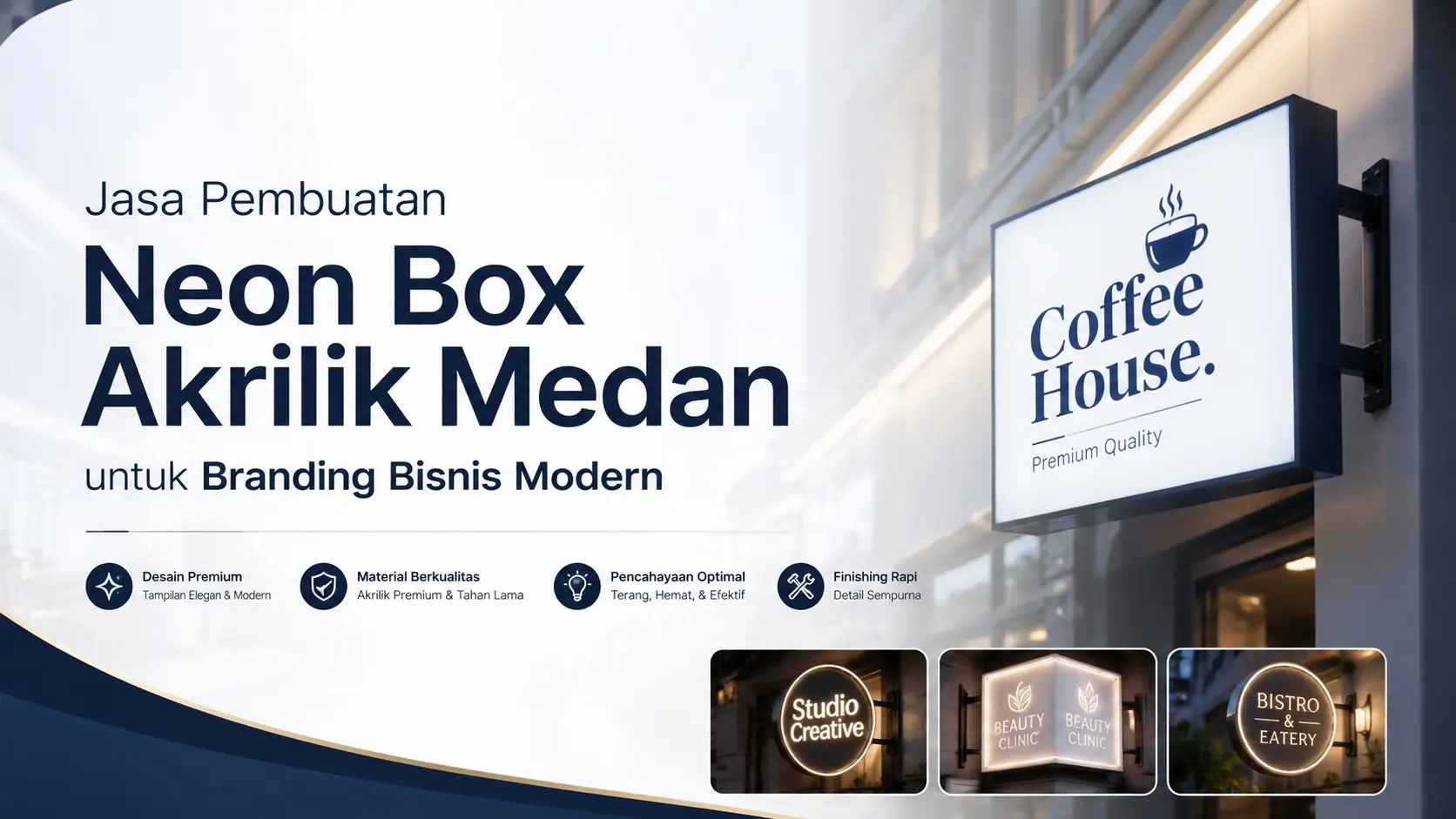 Jasa Pembuatan Neon Box Akrilik Medan untuk Branding Bisnis Modern