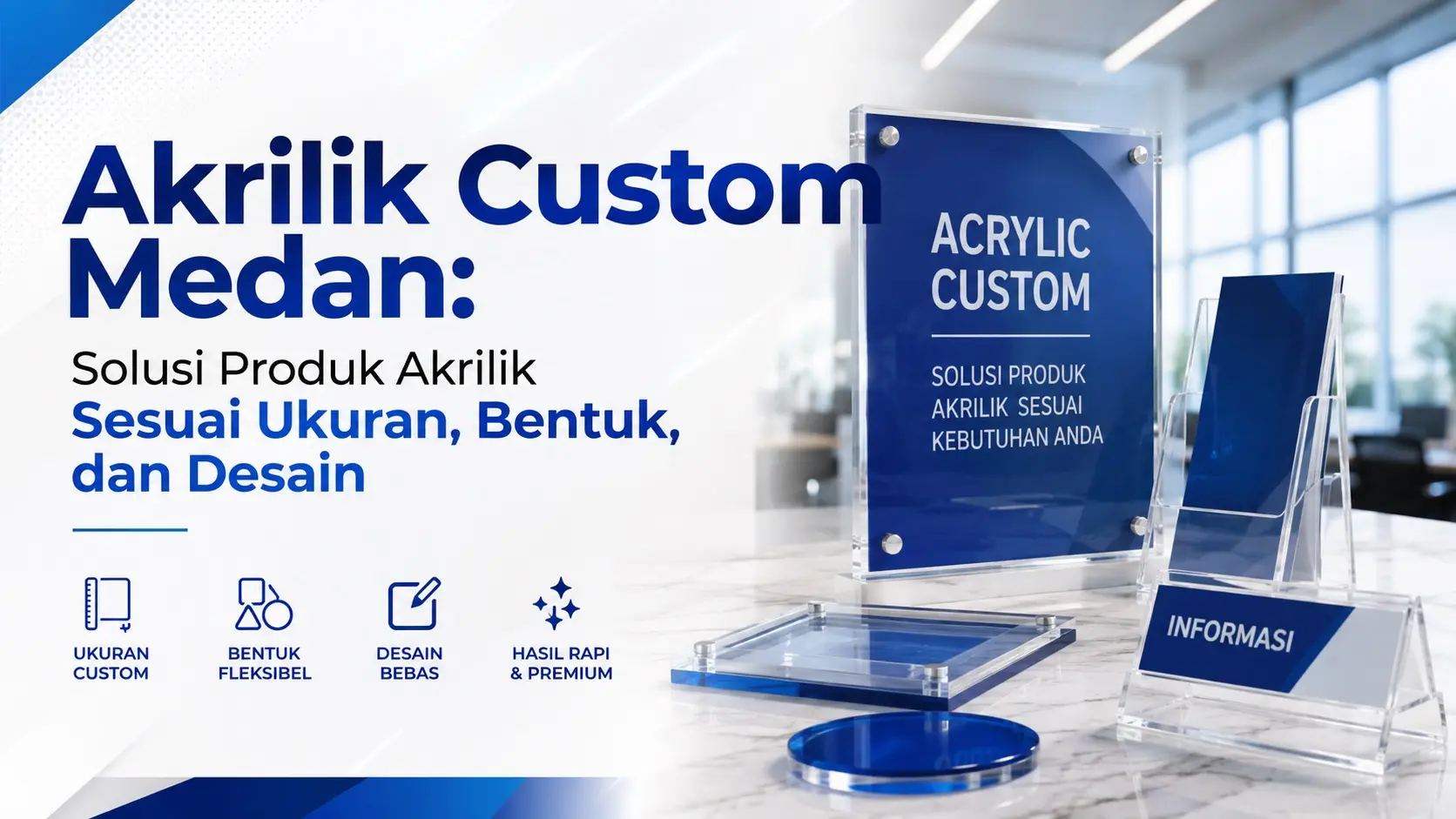  Akrilik Custom Medan: Solusi Produk Akrilik Sesuai Ukuran, Bentuk, dan Desain