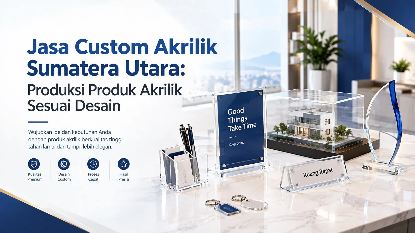 Jasa Custom Akrilik Sumatera Utara: Produksi Produk Akrilik Sesuai Desain