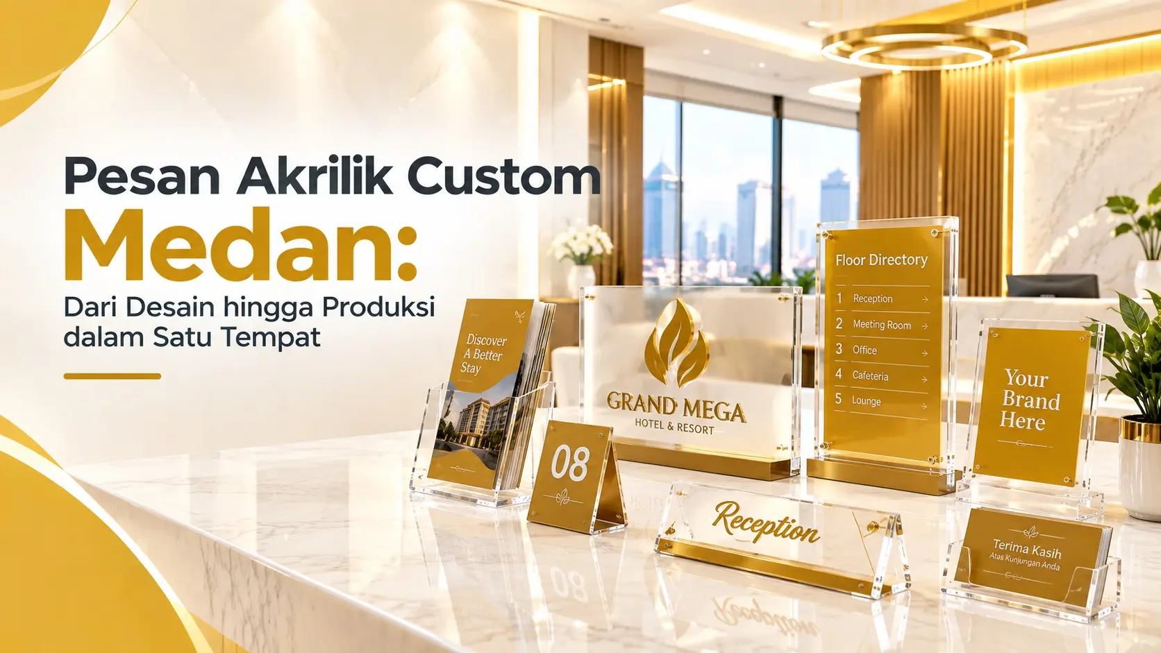 Pesan Akrilik Custom Medan: Dari Desain hingga Produksi dalam Satu Tempat