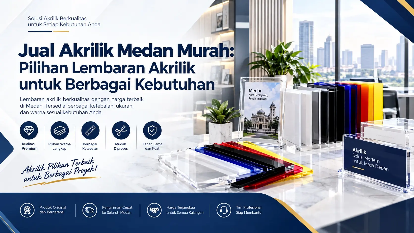 Jual Akrilik Medan Murah: Pilihan Lembaran Akrilik untuk Berbagai Kebutuhan