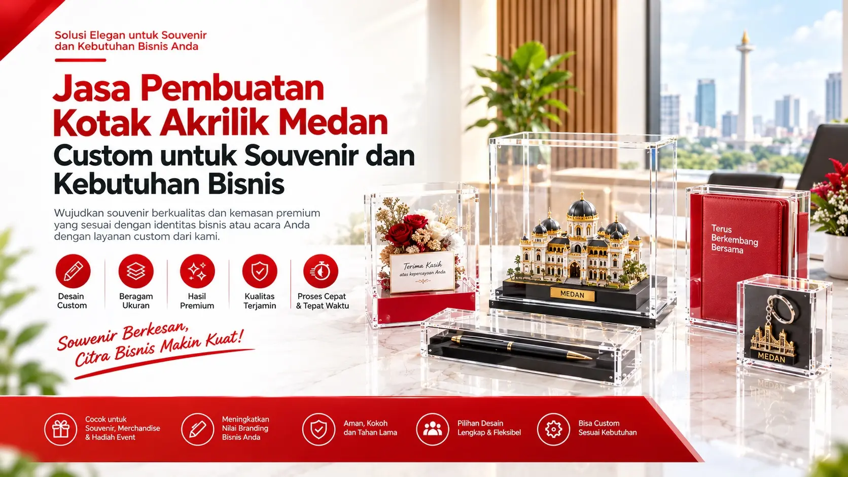 Jasa Pembuatan Kotak Akrilik Medan Custom untuk Souvenir dan Kebutuhan Bisnis