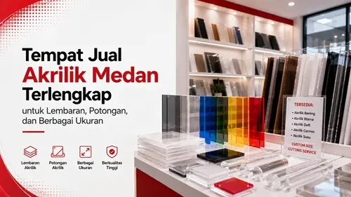 Tempat Jual Akrilik Medan Terlengkap untuk Lembaran Potongan dan Berbagai Ukuran