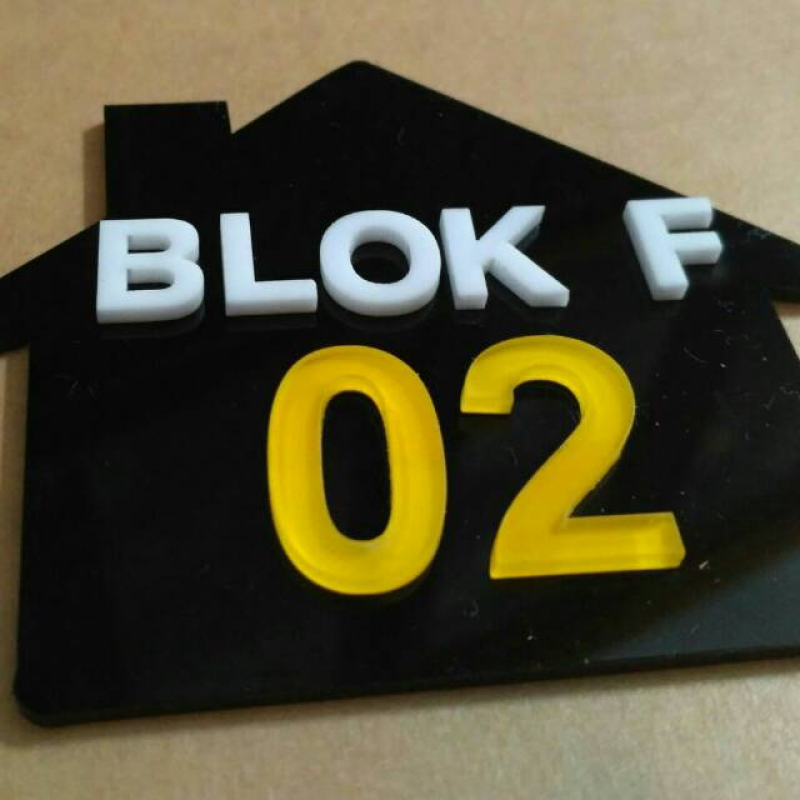 Nomor Rumah Akrilik .