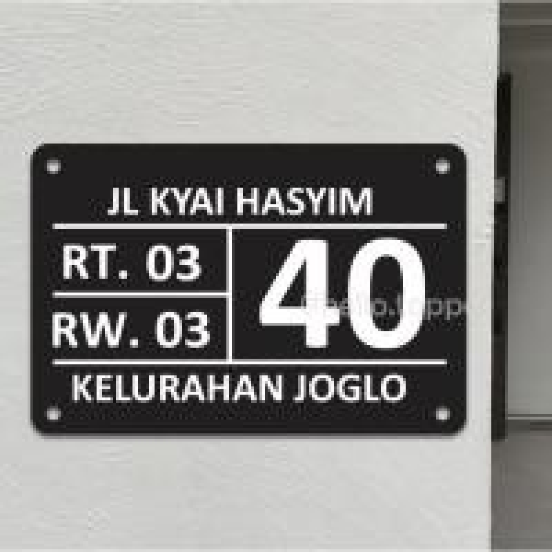 Nomor Rumah Akrilik .
