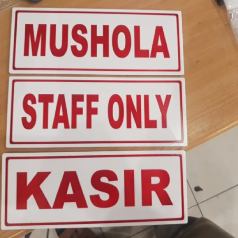 Signboard Akrilik: S.