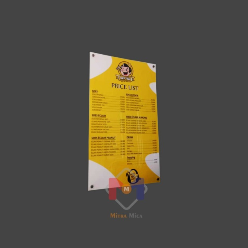 Akrilik UV Menu : So.