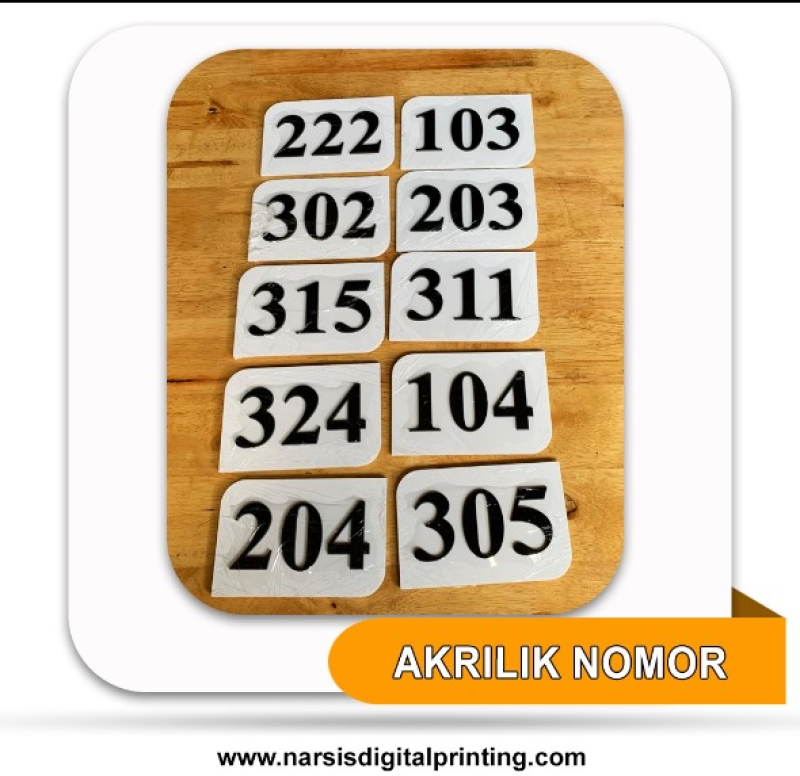Nomor Rumah Akrilik.