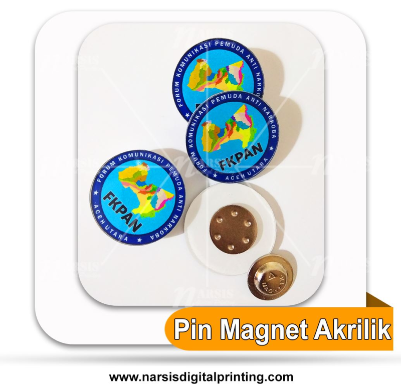Pin Magnet Akrilik -.