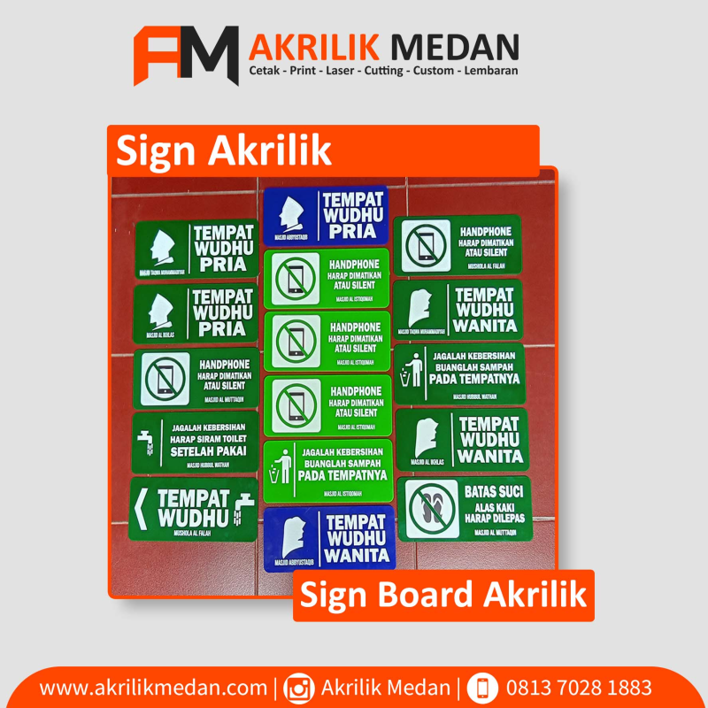 Sign Board Akrilik: .