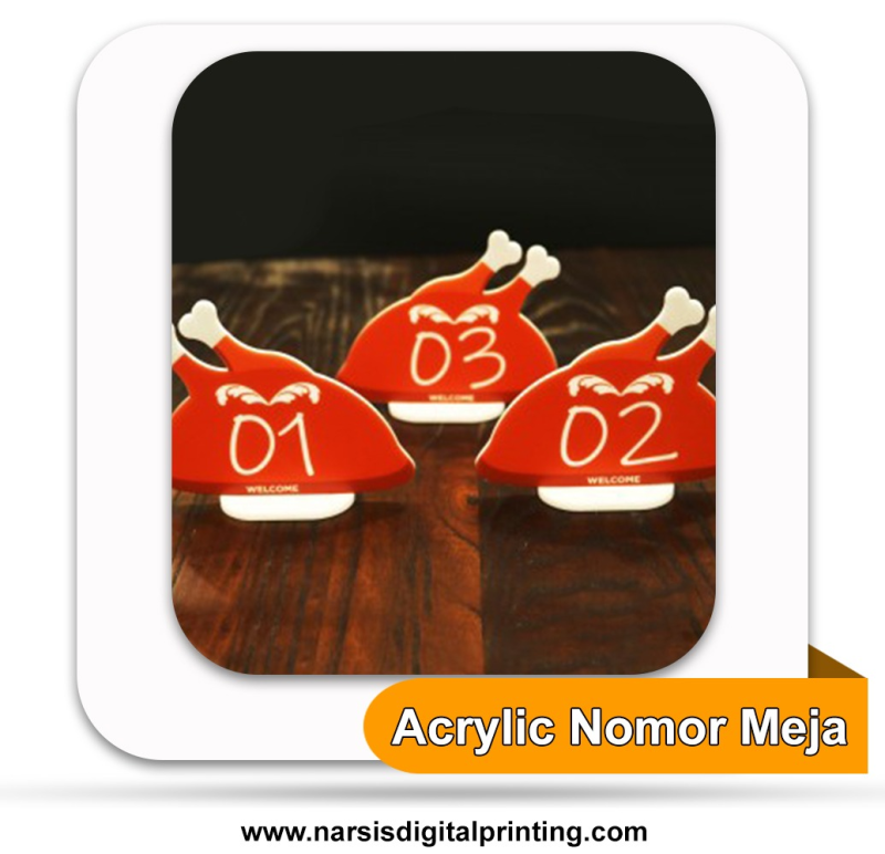 Akrilik Nomor Meja: .