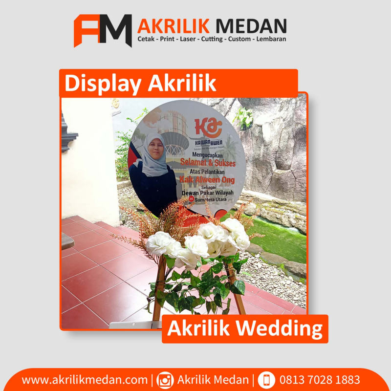 Akrilik Ucapan Bulat.