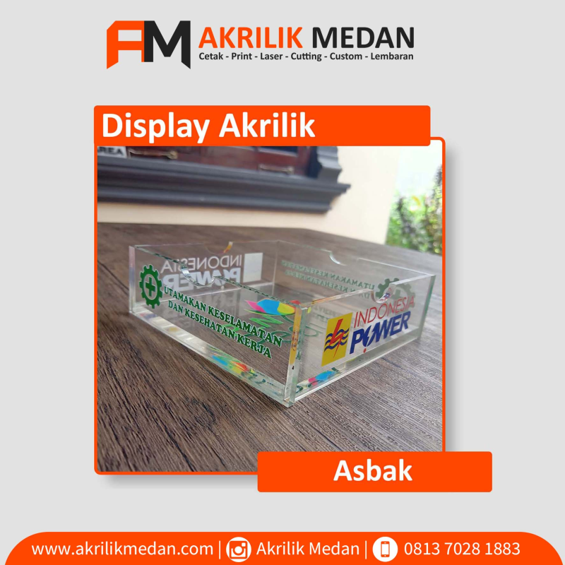 Akrilik asbak custom.