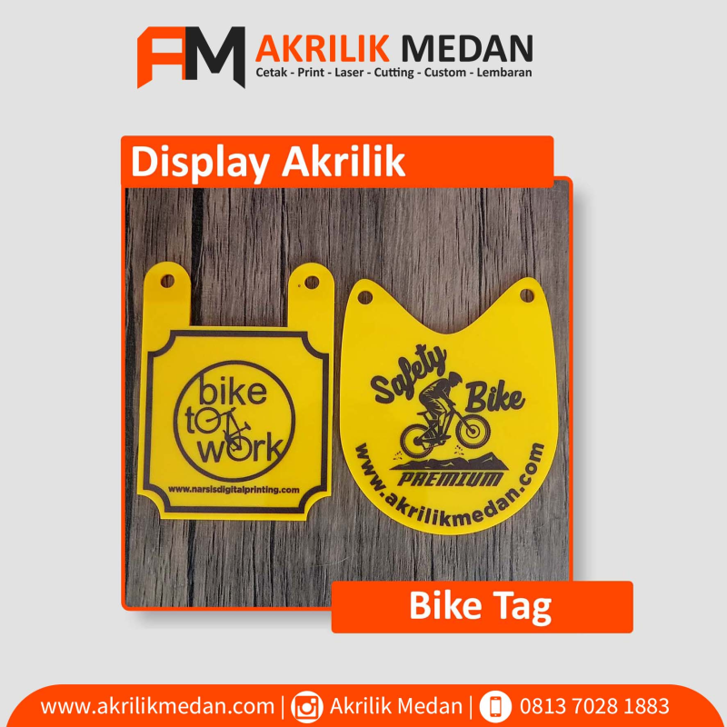 Bike Tag Akrilik Cus.