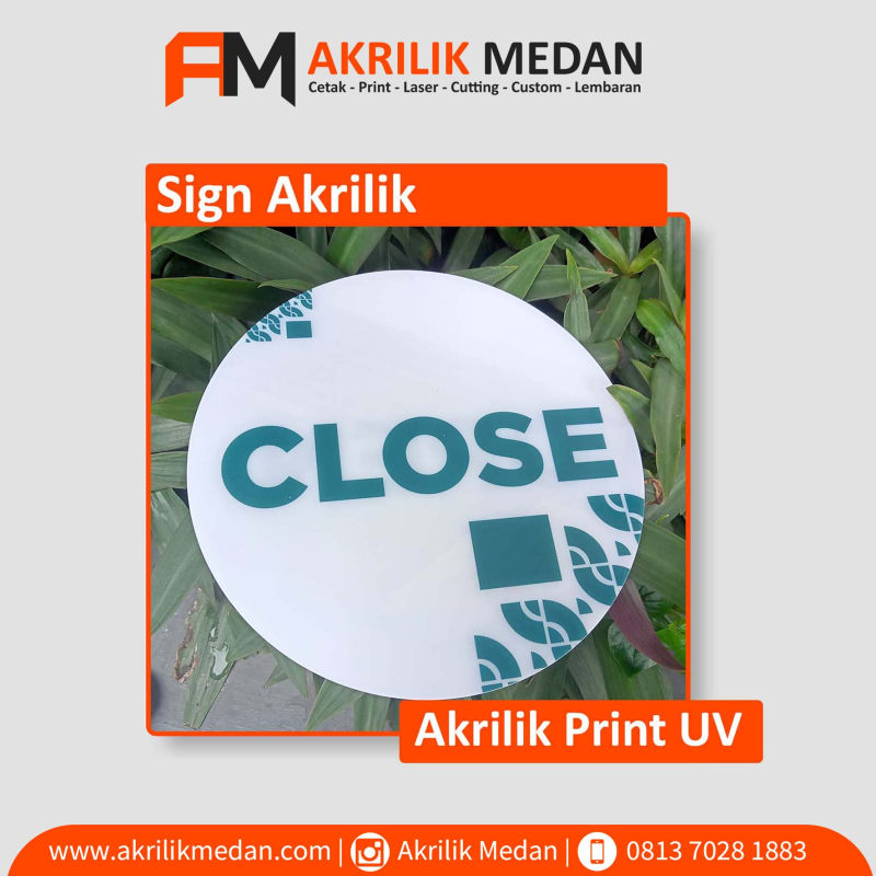  Sign Akrilik Print .