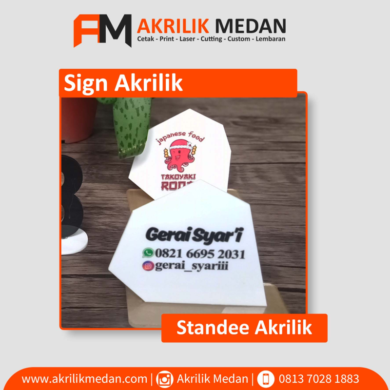 Standee Akrilik Cust.