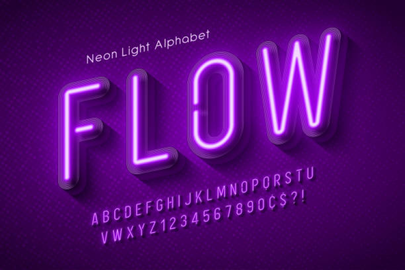 Lettering Neon 1 War.