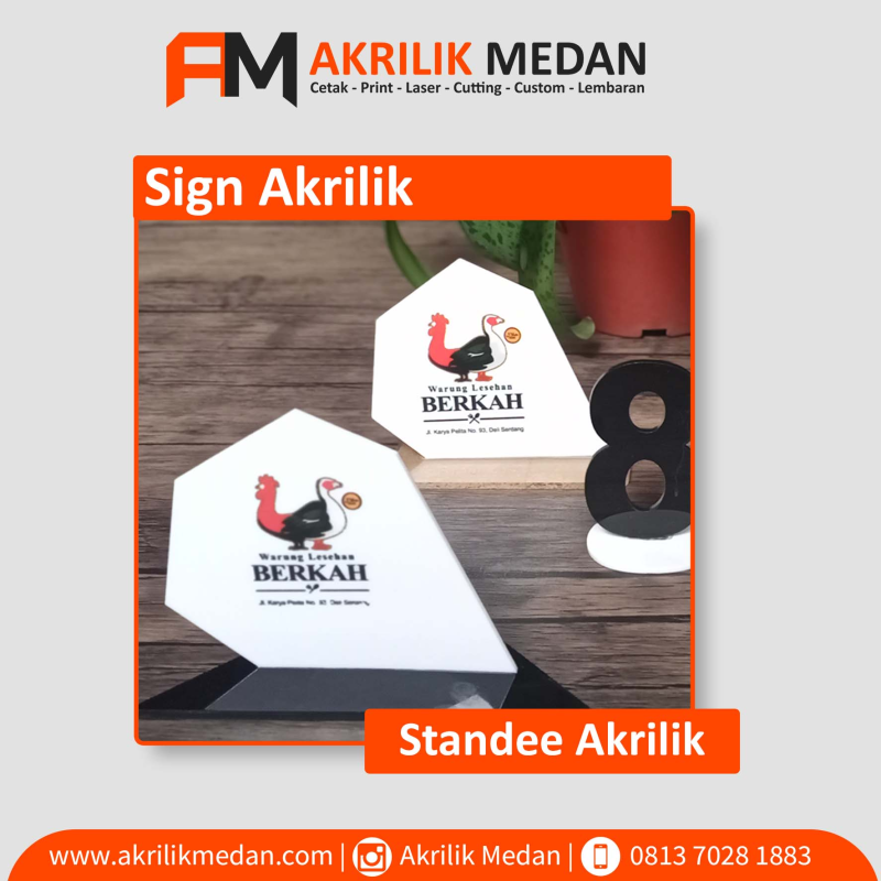 Standing Akrilik, Pi.