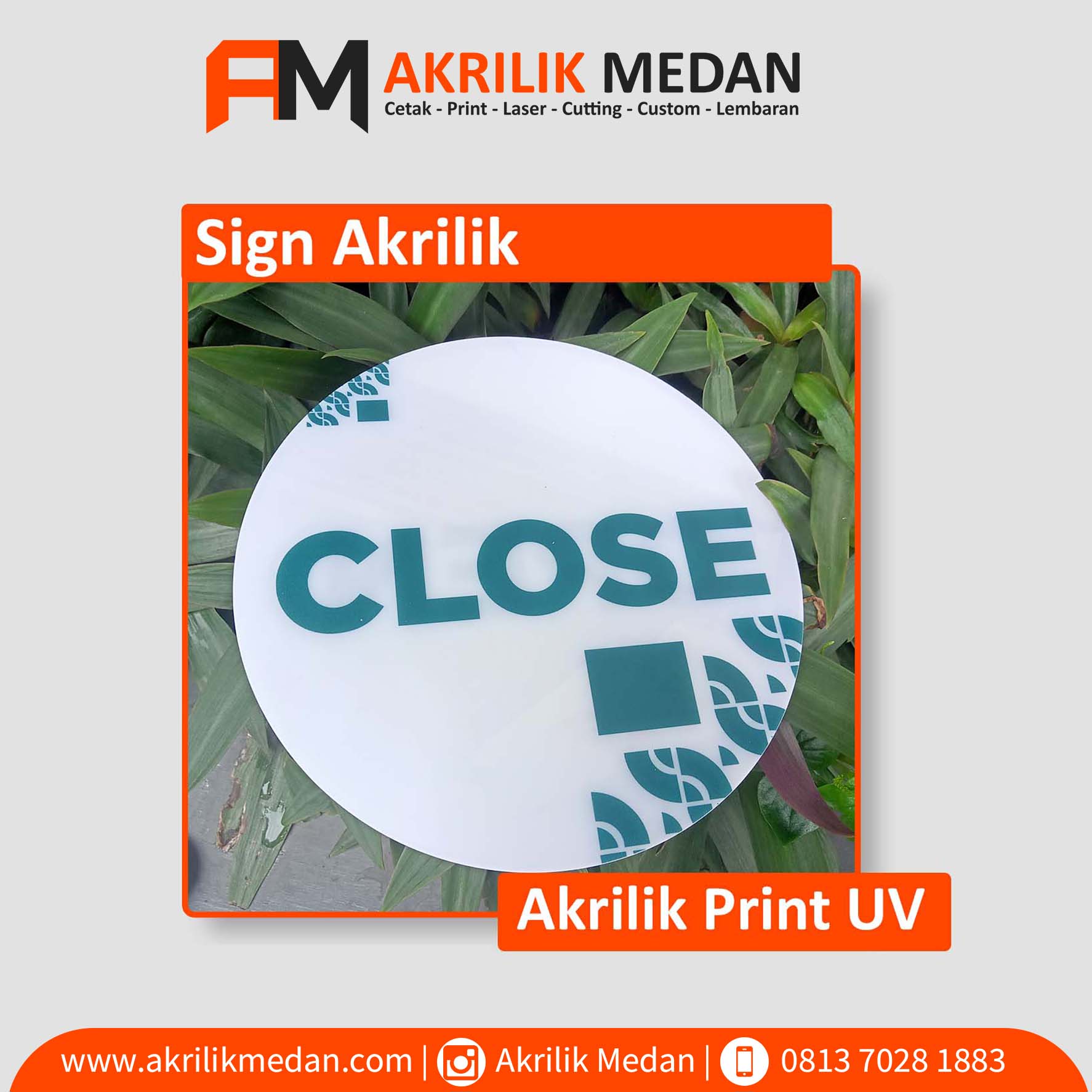 Sign Akrilik Print UV 
