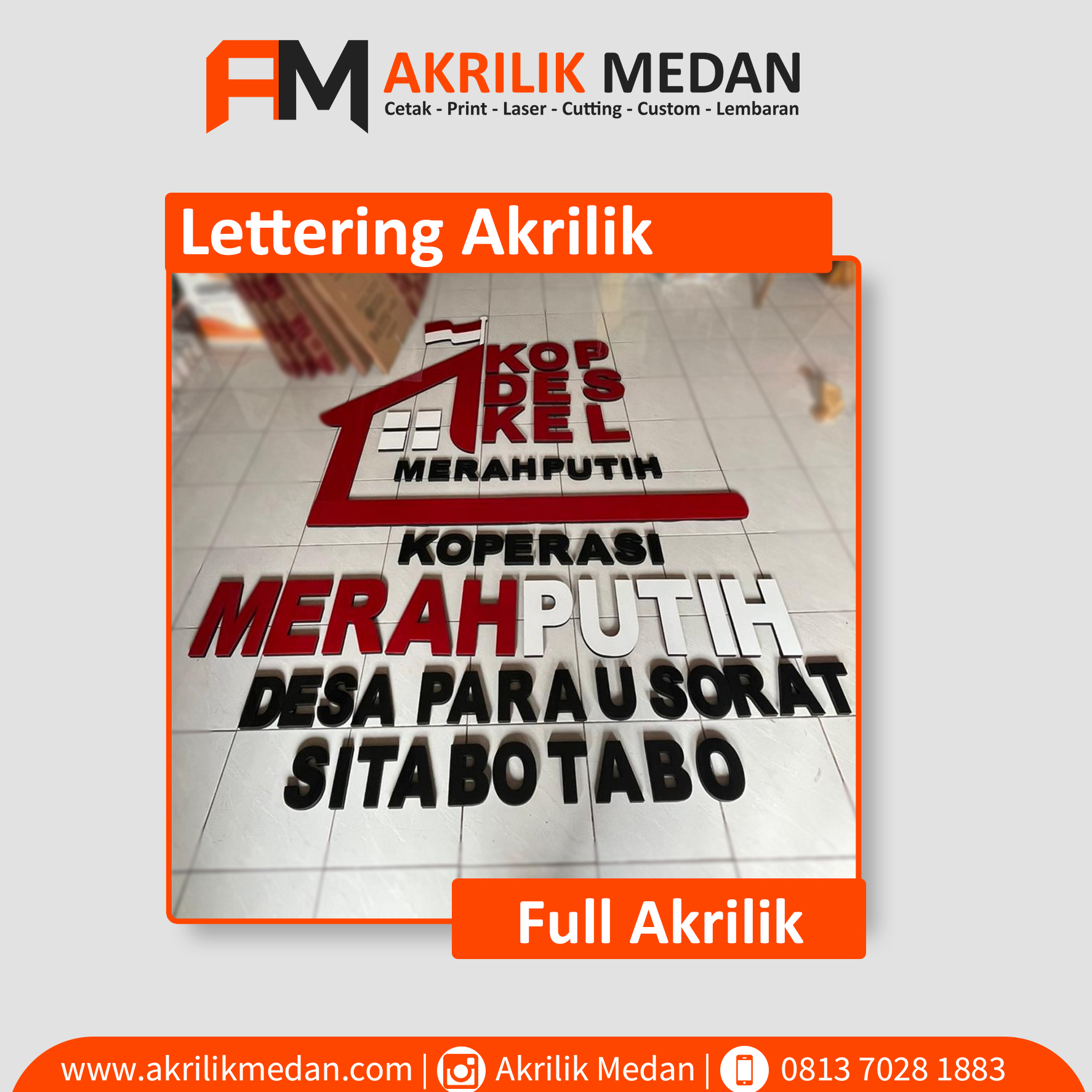 Lettering Akrilik
