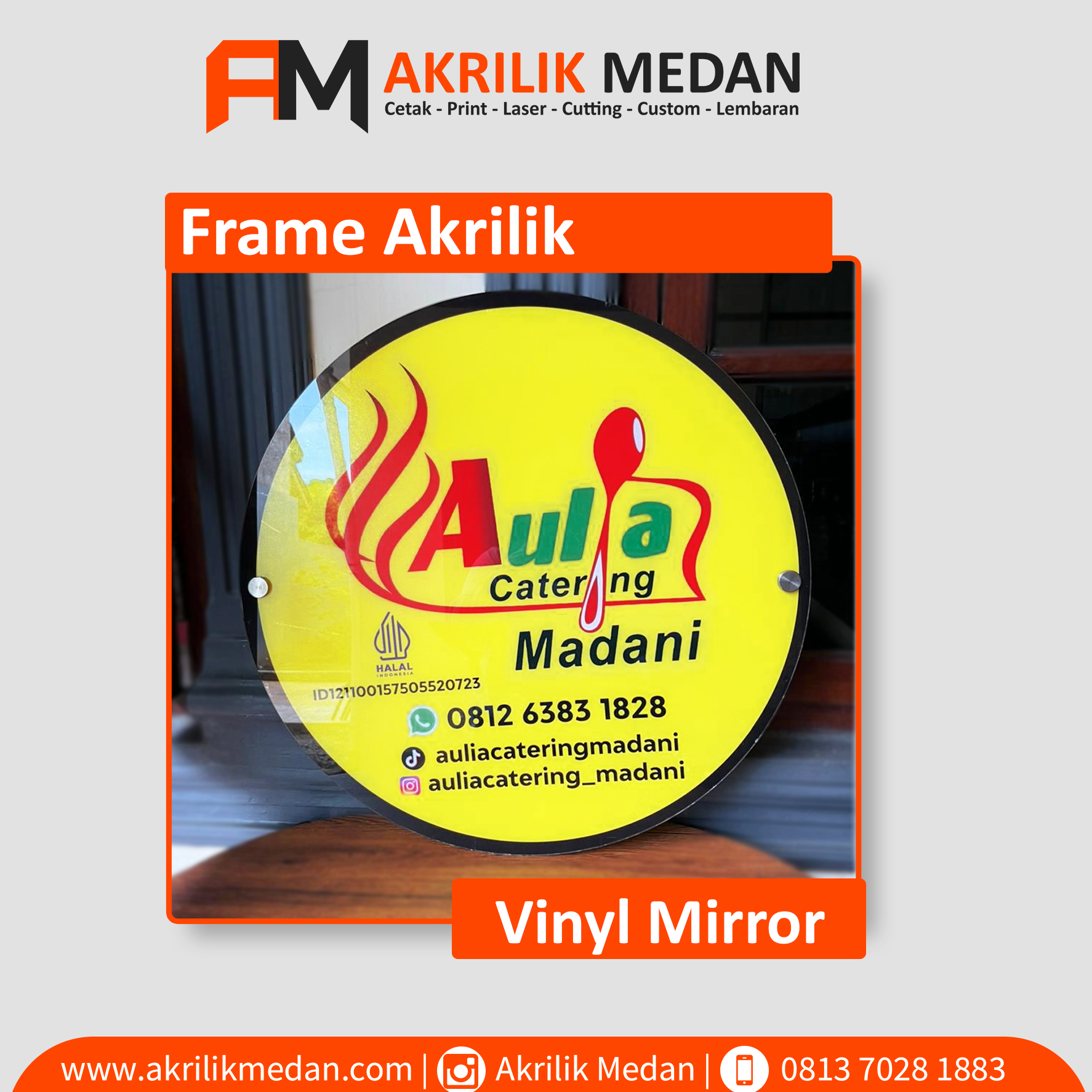 Frame Akrilik Vinyl